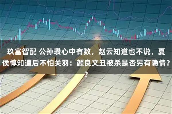 玖富智配 公孙瓒心中有数，赵云知道也不说，夏侯惇知道后不怕关羽：颜良文丑被杀是否另有隐情？