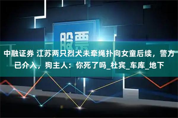 中融证券 江苏两只烈犬未牵绳扑向女童后续,警方已介入,狗主人:你死了吗_杜宾_车库_地下
